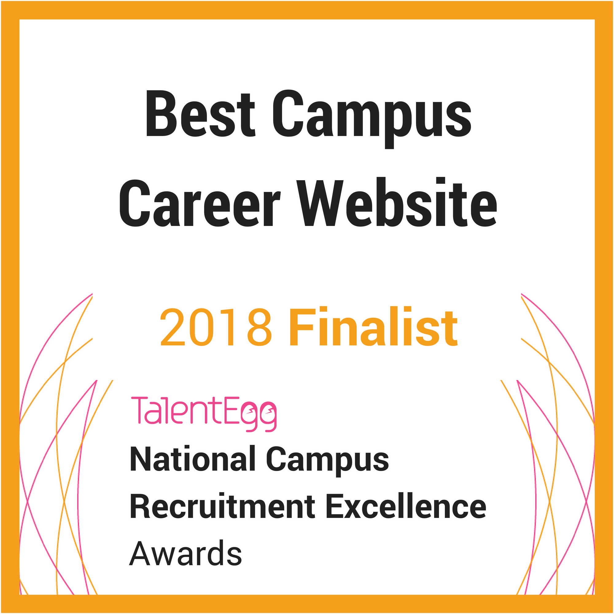 2018 TalentEgg Awards Best Campus Career Website Finalist