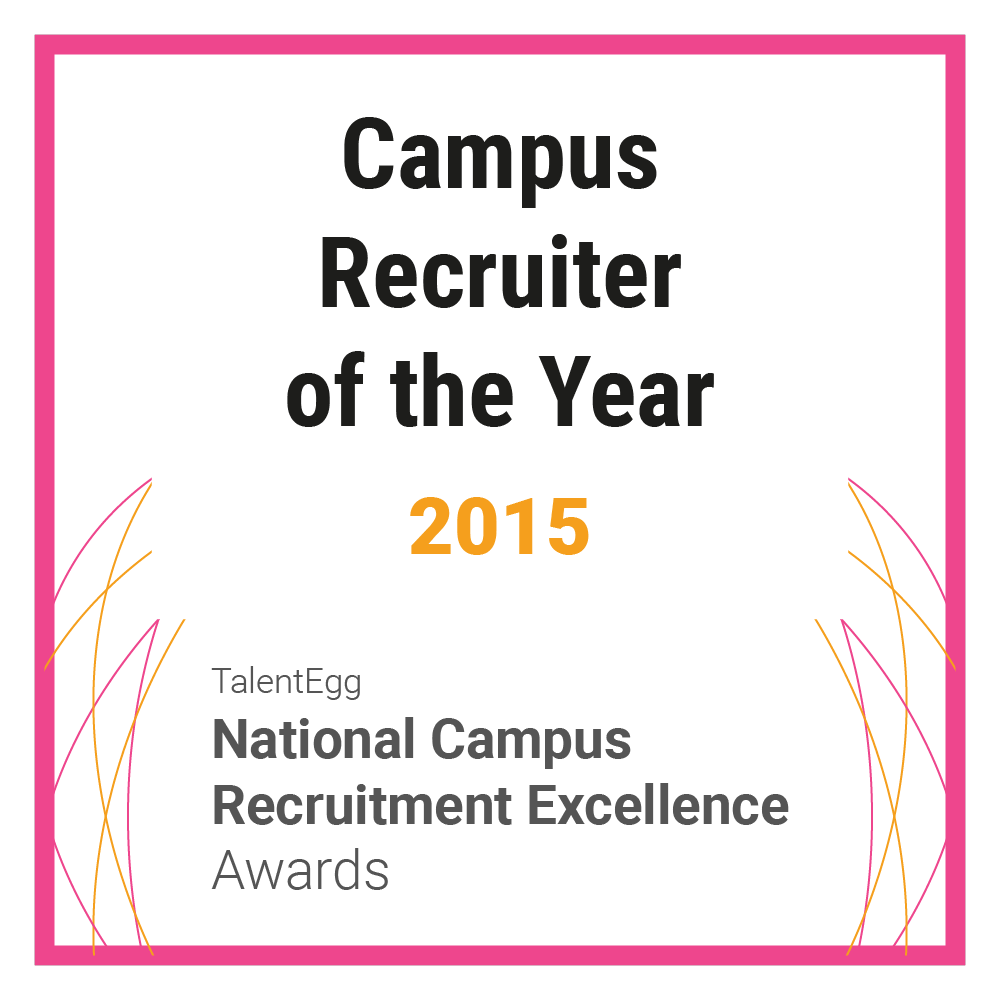 TalentEgg Award - Campus Recruiter of the Year 2015